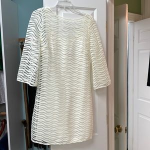 Creamy white dress with built in slip, only worn twice!